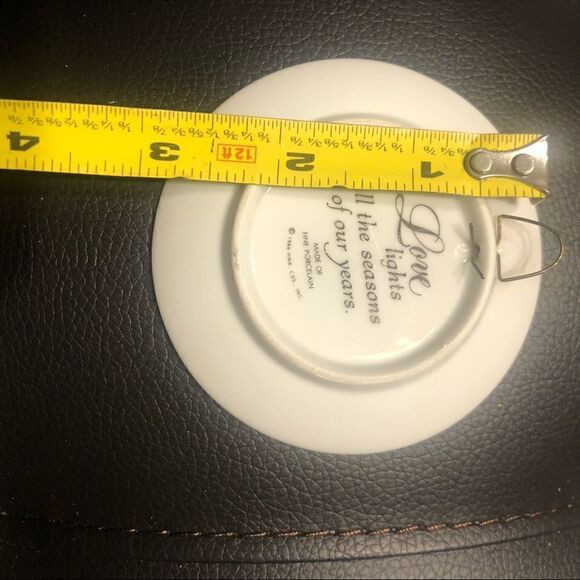 Vintage 25 YEARS TOGETHER PORCELAIN PLATE 86 MB - Picture 5 of 5